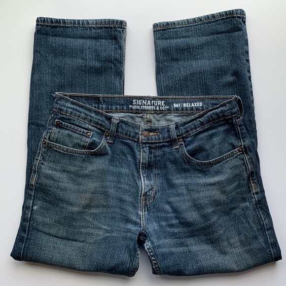 Signature by Levi Strauss S61 32 x 30 jeans riveted strength - Picture 5 of 10